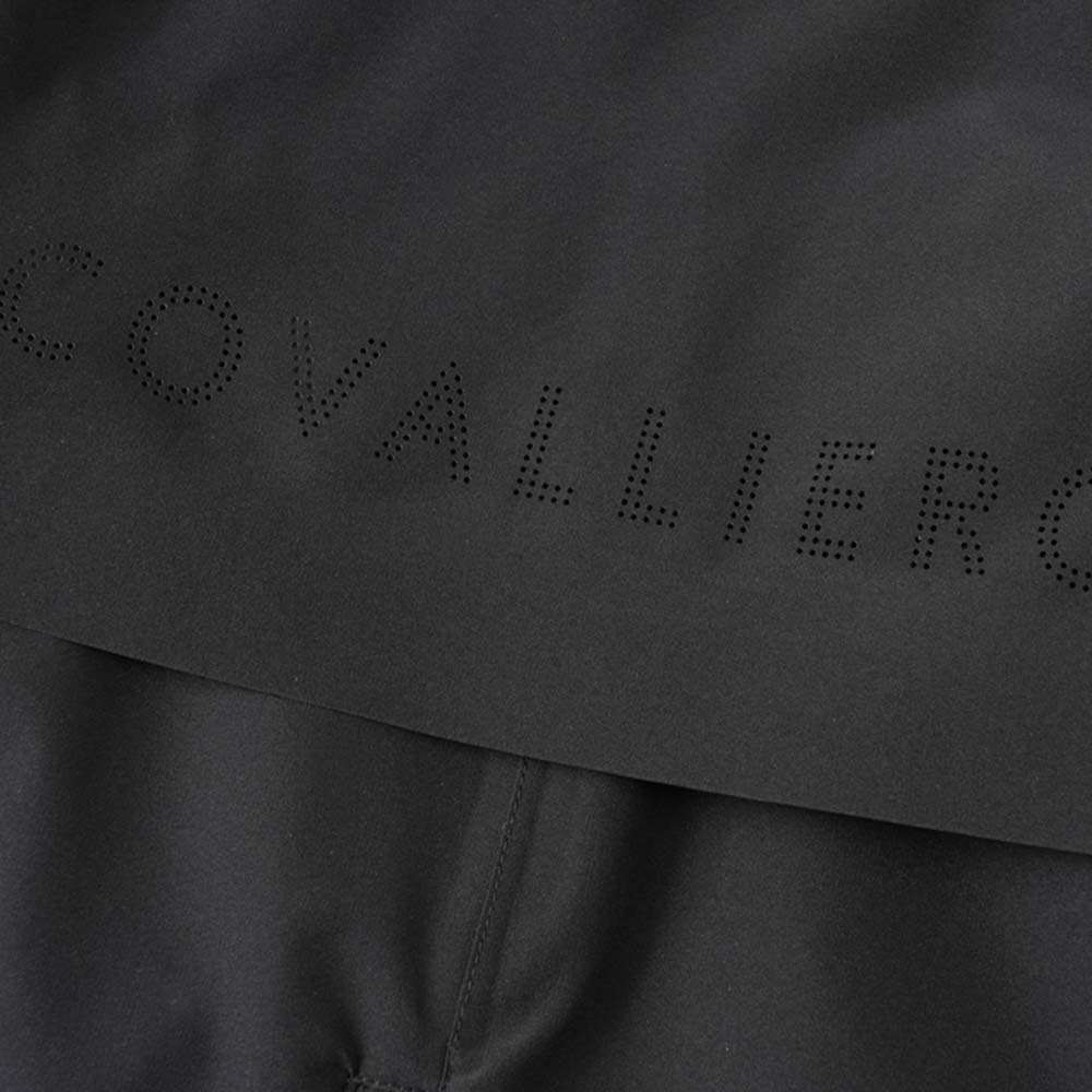 Regenmantel Kind/Junior 2-Way Zip Schwarz