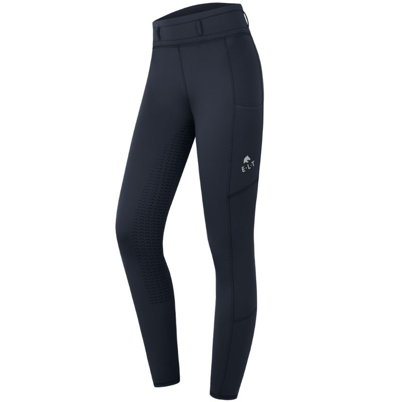 Reitleggings Kinder/Junior Ella Full Grip Marineblau