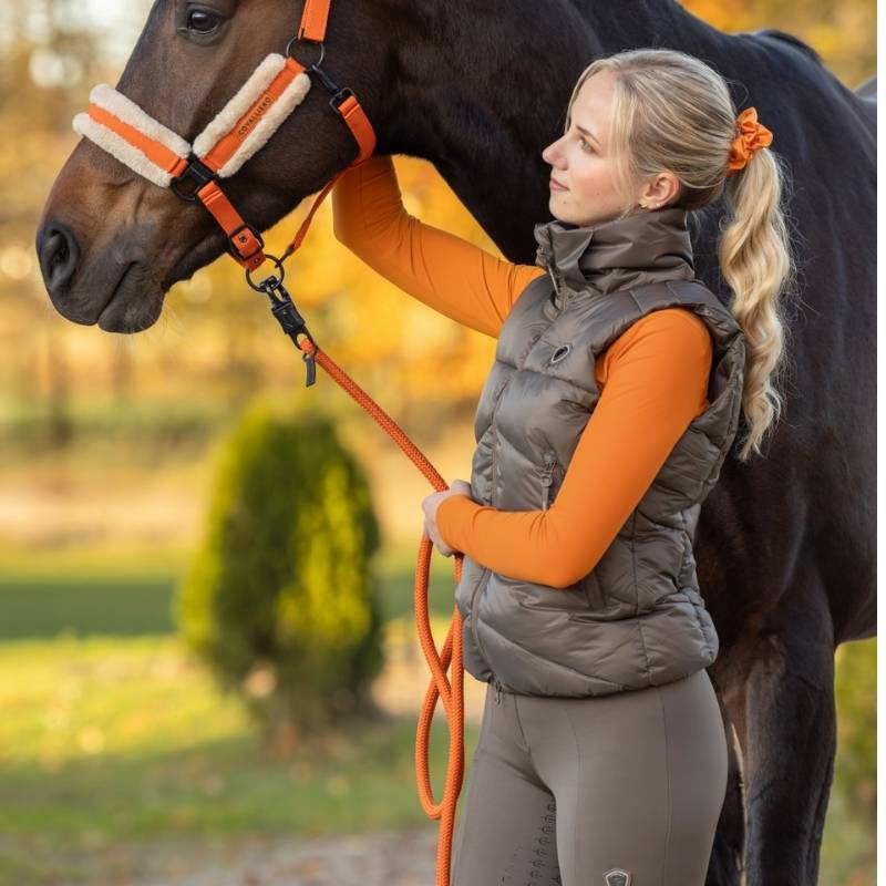 Reitweste Winter Braun