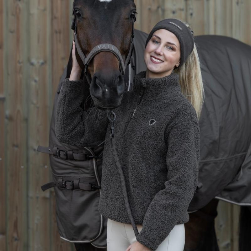 Teddyfleece 1/4 Zip Braun