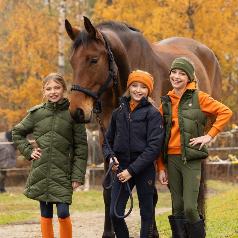 Reitmantel Winter Kinder/Junior Grün