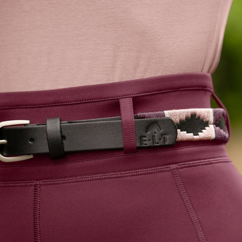 Gürtel Gemma Polo Rosa/Bordeaux