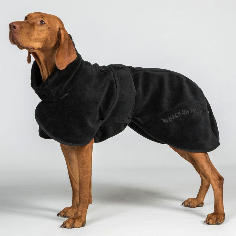 Hunde-Trockenmantel Bay Low Tail Schwarz