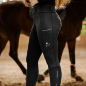 Winter-Reitleggings Ella Full Grip Schwarz Winter-Reitleggings Ella Full Grip Schwarz