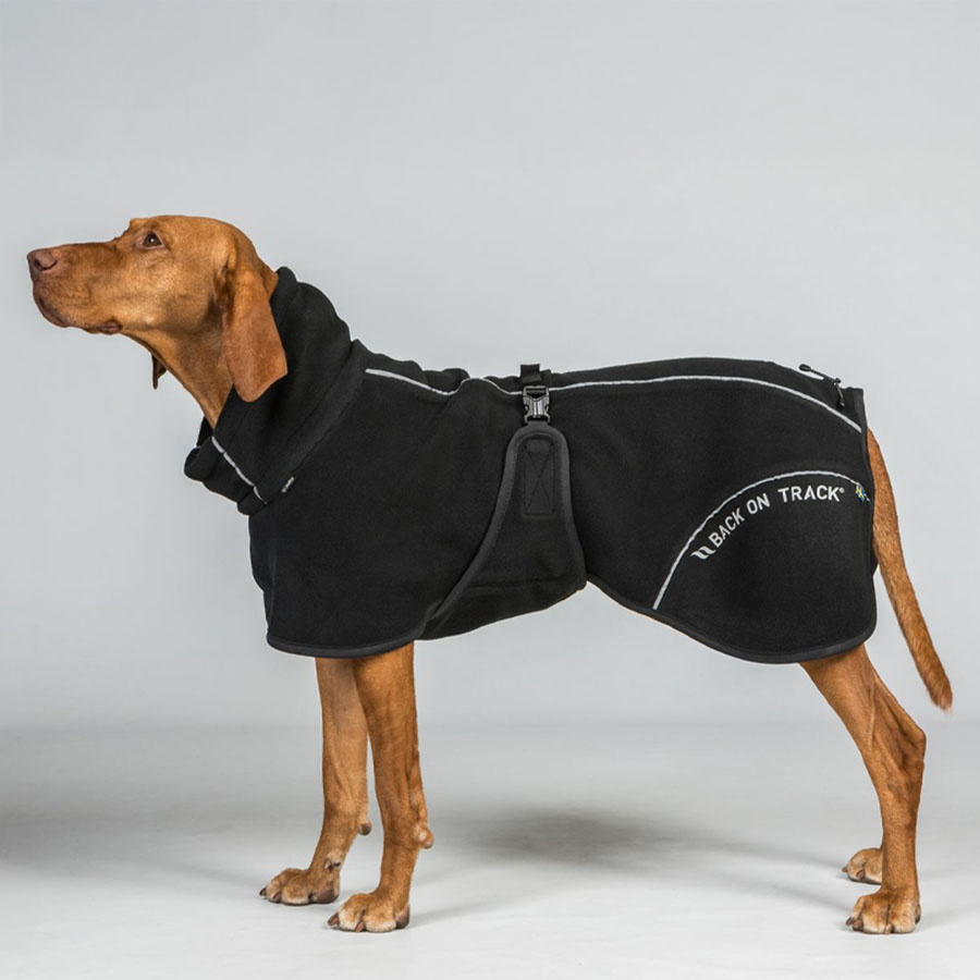 Hunde-Fleecemantel Bay High Tail Schwarz