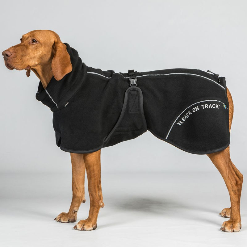 Hunde-Fleecemantel Bay High Tail Schwarz