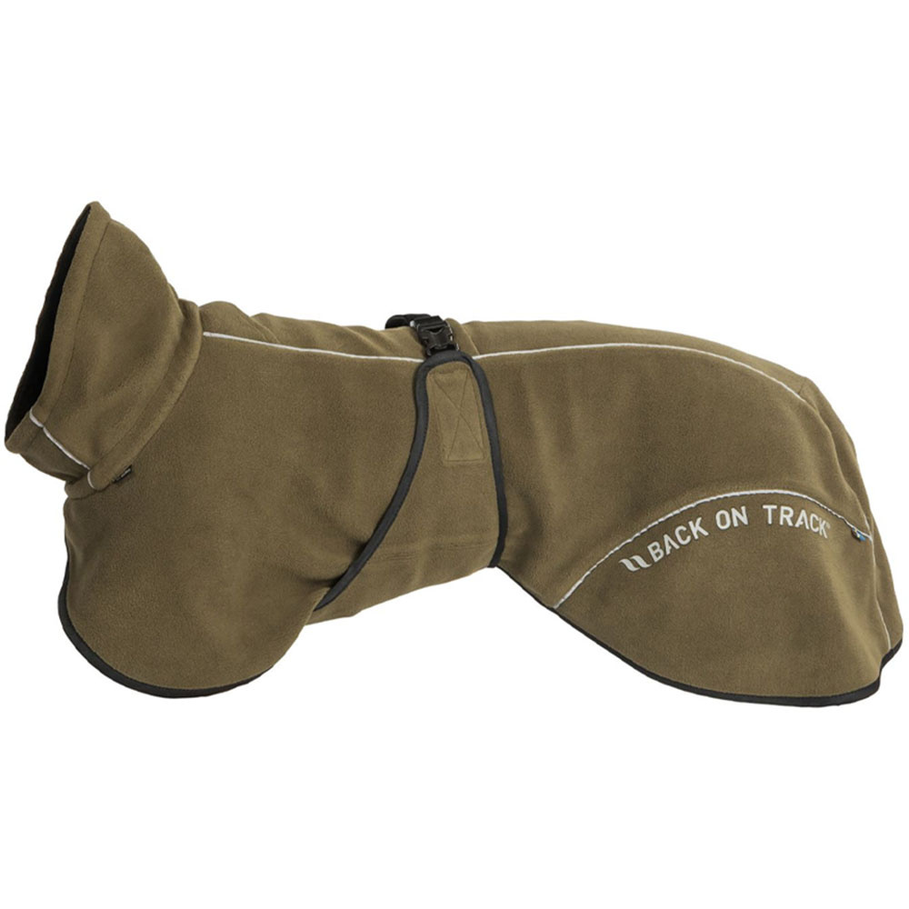 Hunde-Fleecemantel Bay Low Tail Olivgrün