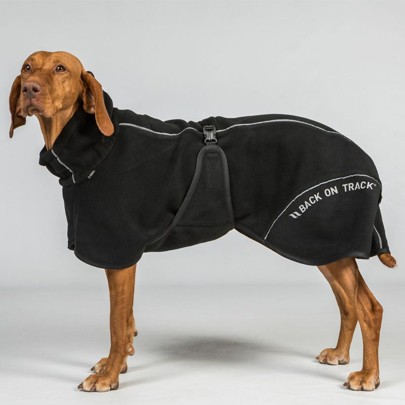 Hunde-Fleecemantel Bay Low Tail Schwarz
