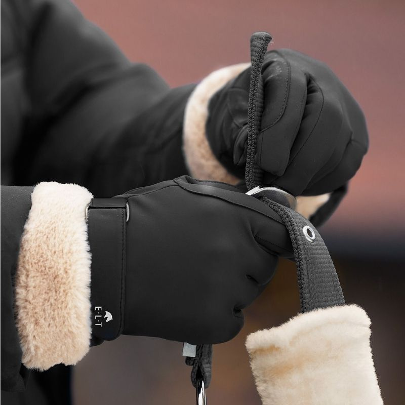 Winterreithandschuhe St. Moritz Schwarz