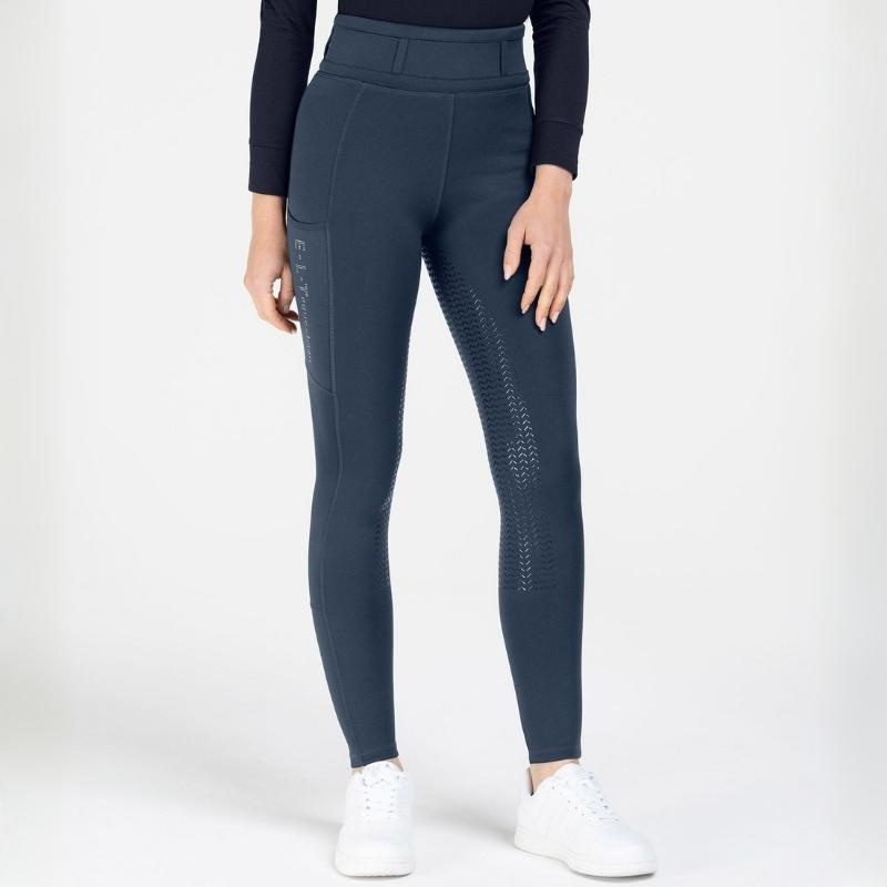 Reitleggings Ella Glam Full Grip Marineblau