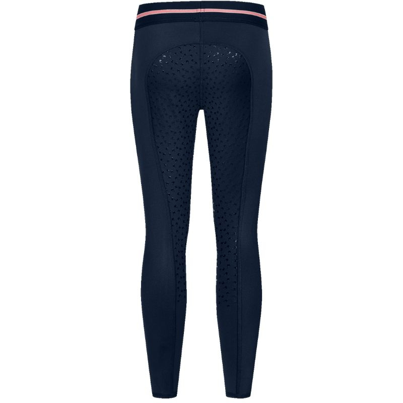 Winter-Reitleggings Kinder/Junior Lucky Leni Full Grip Marineblau