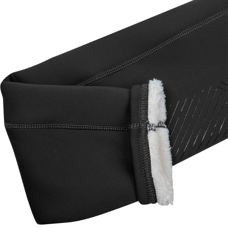 Winter-Reitleggings Rica Thermal Teddy Full Grip Schwarz