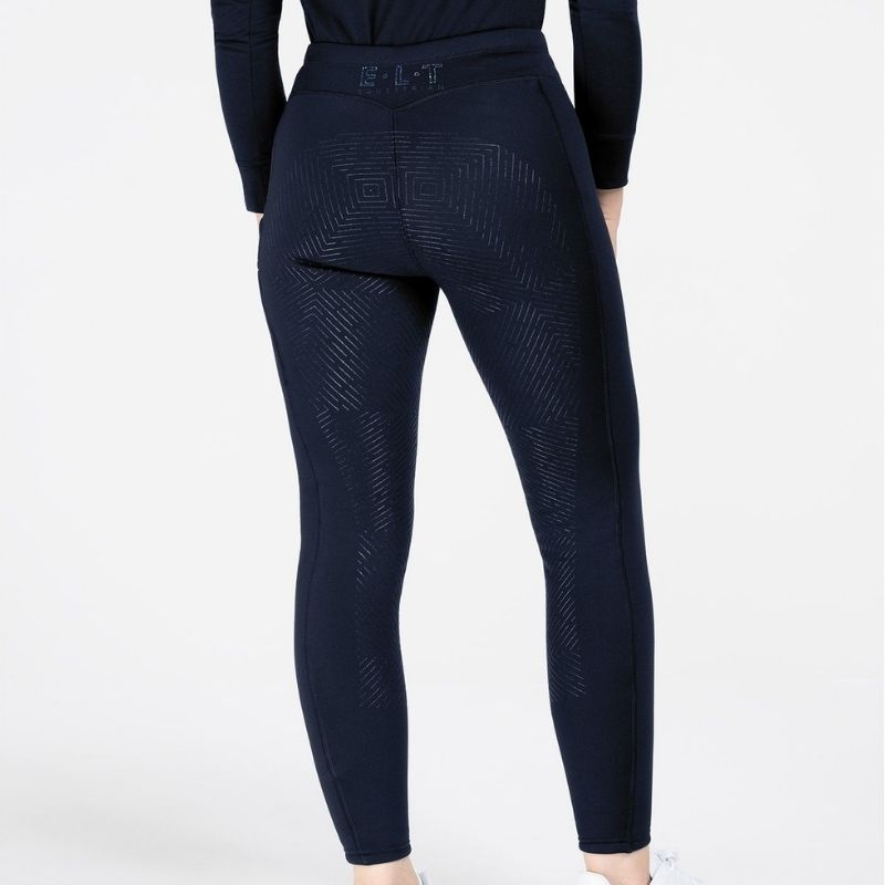 Winter-Reitleggings Rica Thermal Teddy Full Grip Marineblau