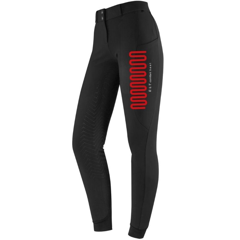 Beheizbare Reithose Comfort Heat Schwarz
