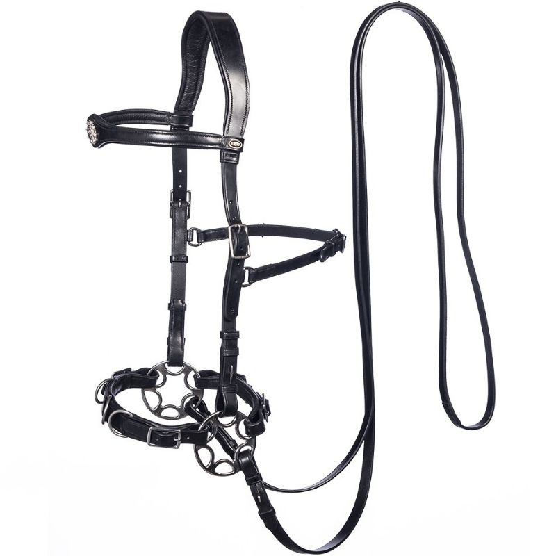 Gebisslose Trense Caval Cavemore Schwarz