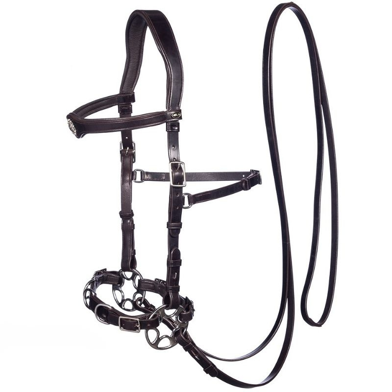 Gebisslose Trense Caval Cavemore Braun