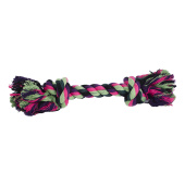 Hundespielzeug Vixen Seilknoten Grün/Schwarz/Rosa Hundespielzeug Vixen Seilknoten Grün/Schwarz/Rosa