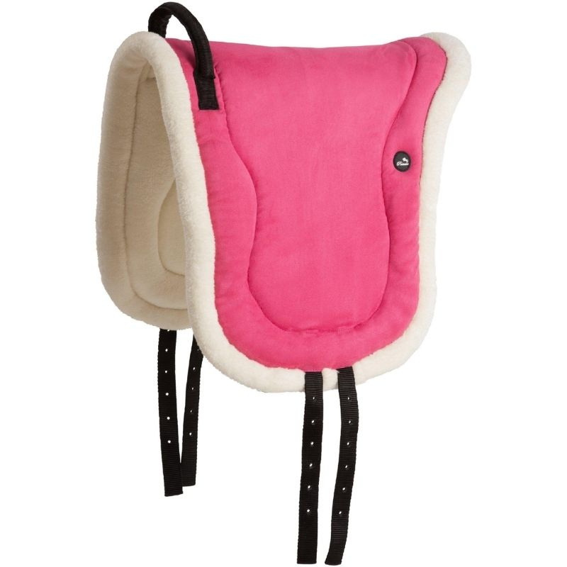 Reitpad Fauxfur Knee Block Rosa