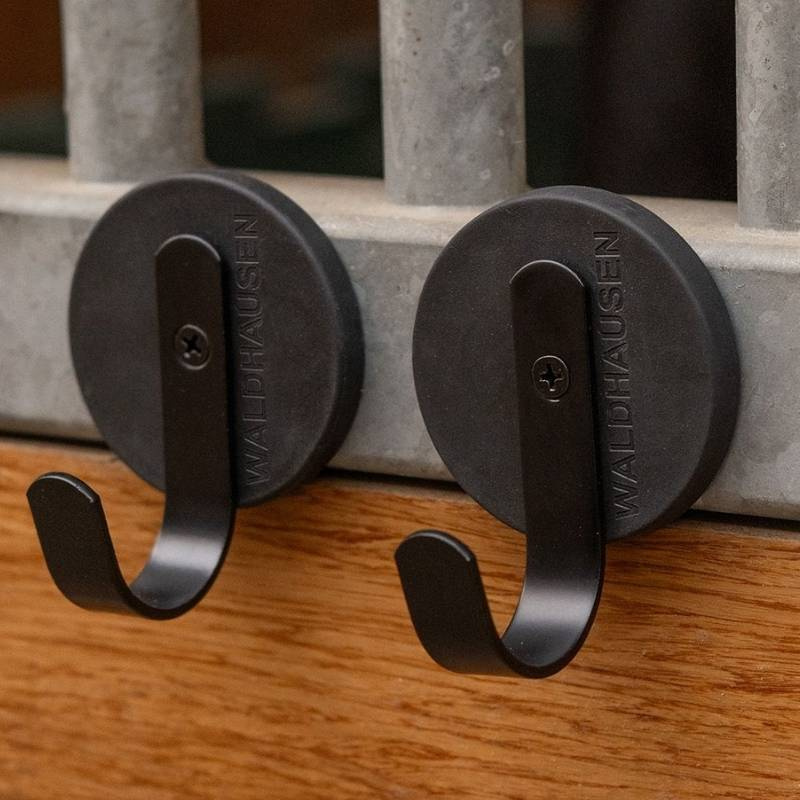 Haken Magnetic Large 2-Pack Schwarz