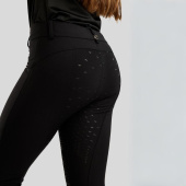 Reithose Kinder/Junior Crystals Full Grip Schwarz Reithose Kinder/Junior Crystals Full Grip Schwarz