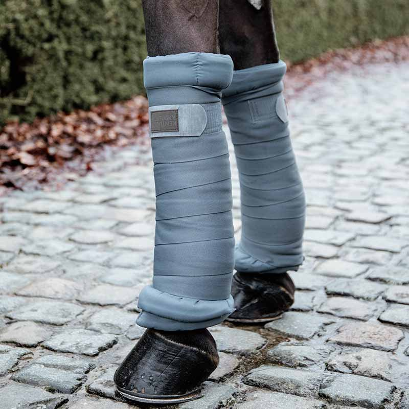 Beinschoner Quilted Grau