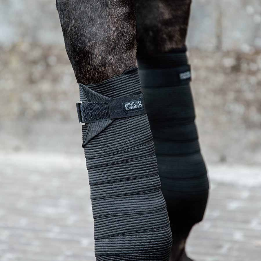 Bandagen Polar Fleece & Elastic Schwarz