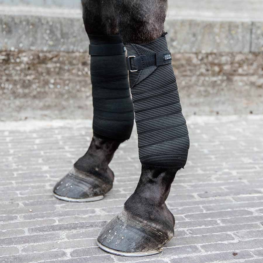 Bandagen Polar Fleece & Elastic Schwarz