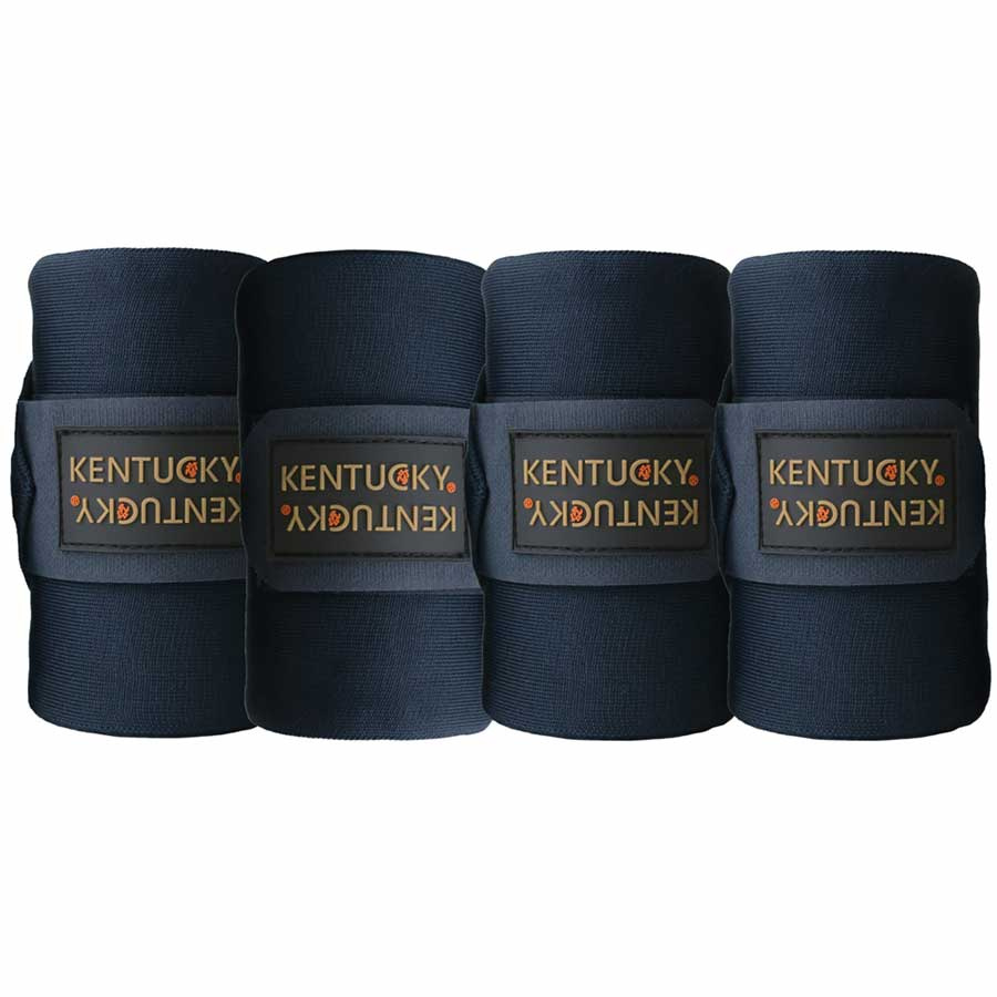 Stallbandagen Schmutzabweisend 4er-Pack Marineblau