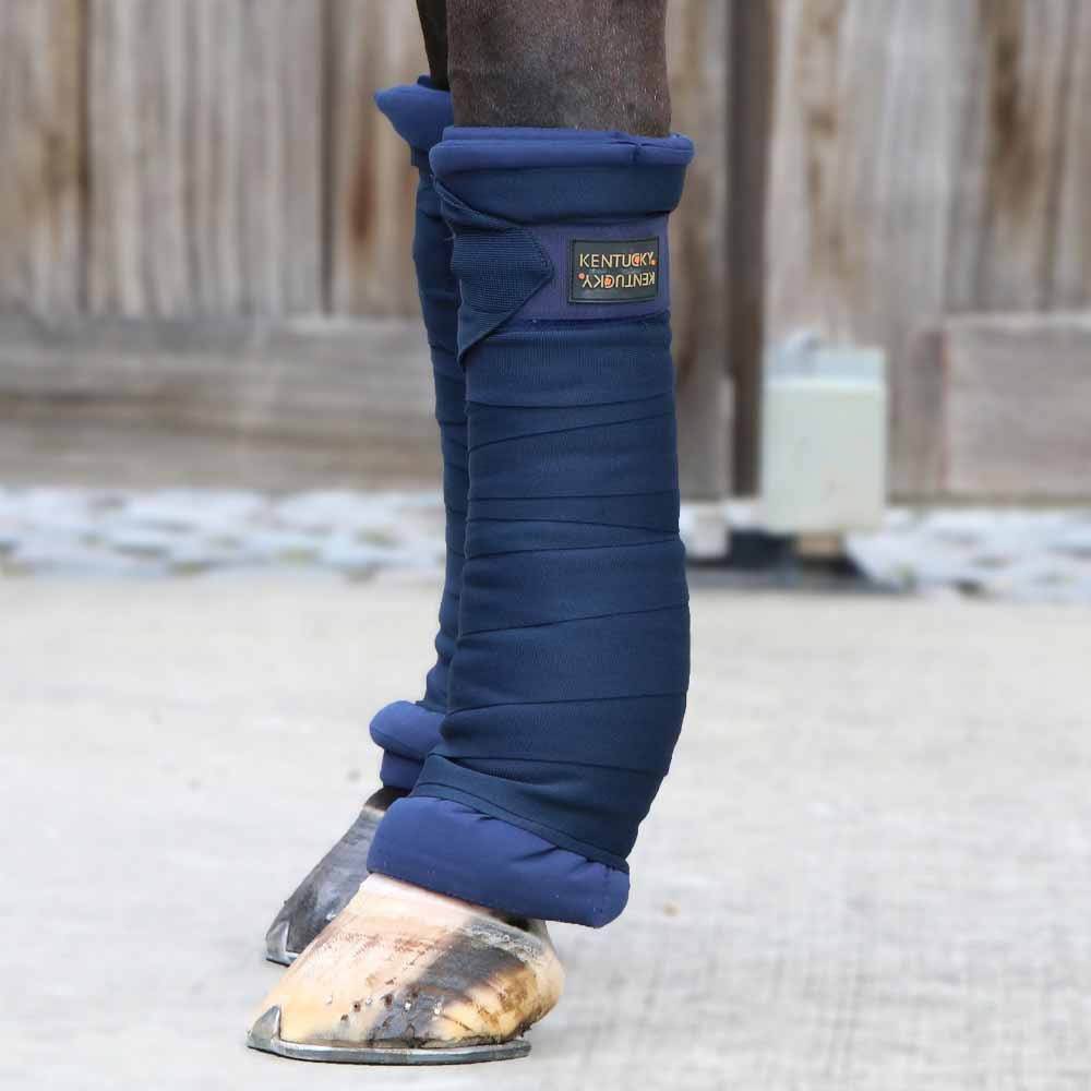 Stallbandagen Schmutzabweisend 4er-Pack Marineblau