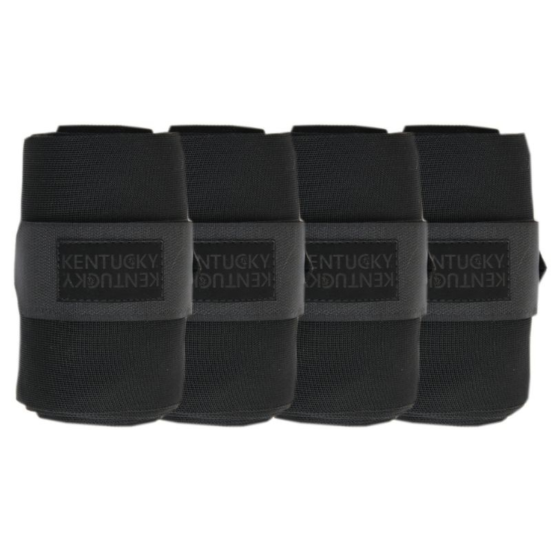 Stallbandagen Schmutzabweisend 4er-Pack Schwarz