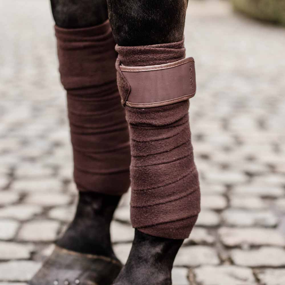 Polar Fleecebandagen 4er-Pack Braun