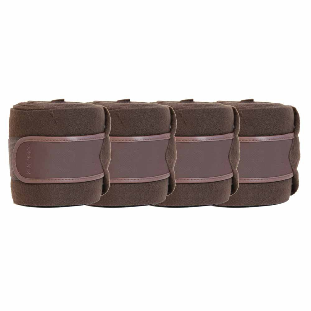 Polar Fleecebandagen 4er-Pack Braun