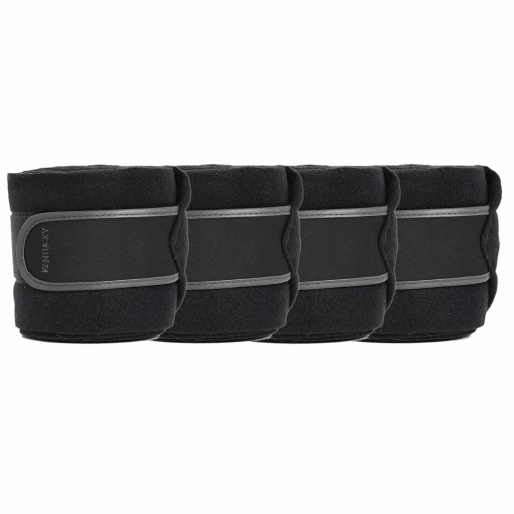 Polar Fleecebandagen 4er-Pack Schwarz