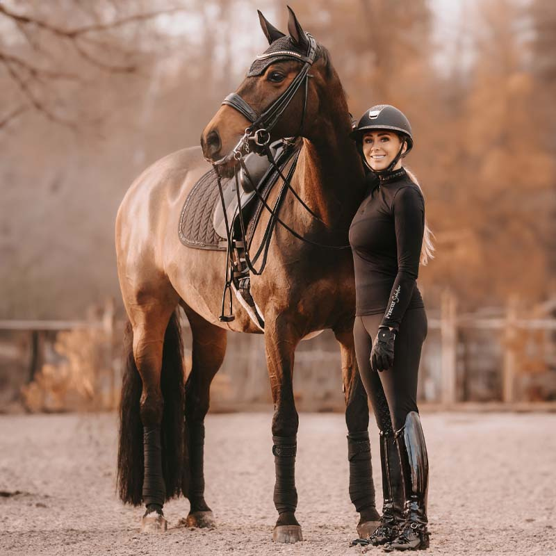 Bandagen Polar Fleece Pearls Schwarz