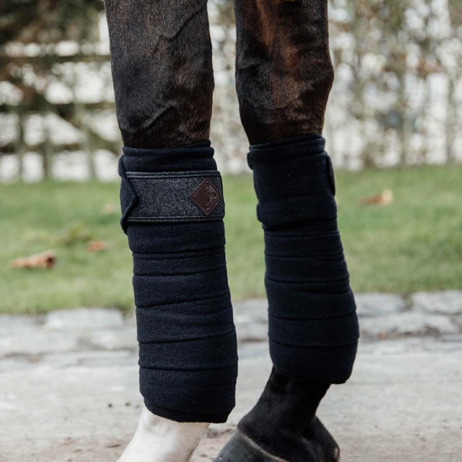 Bandagen Polar Fleece Glitter Schwarz