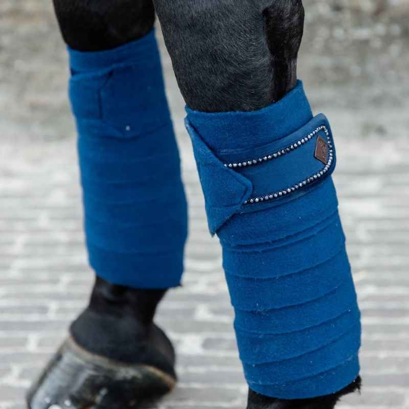 Fleecebandagen Polar Velvet Pearls Marineblau