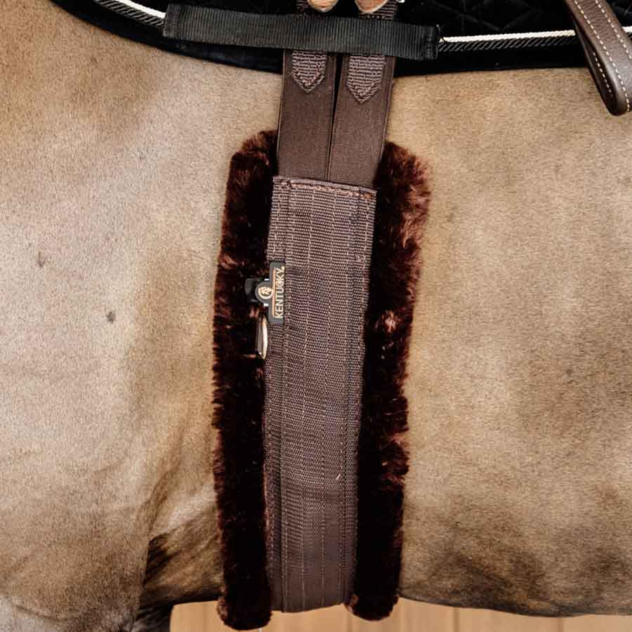 Sattelgurt Sheepskin Braun/Braun