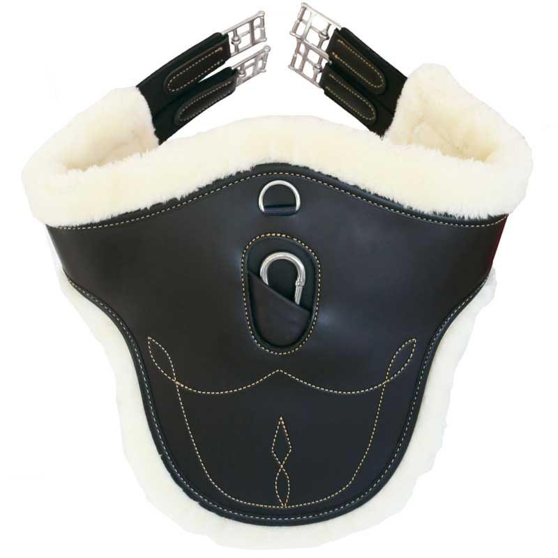 Stollengurt Sheepskin Svart
