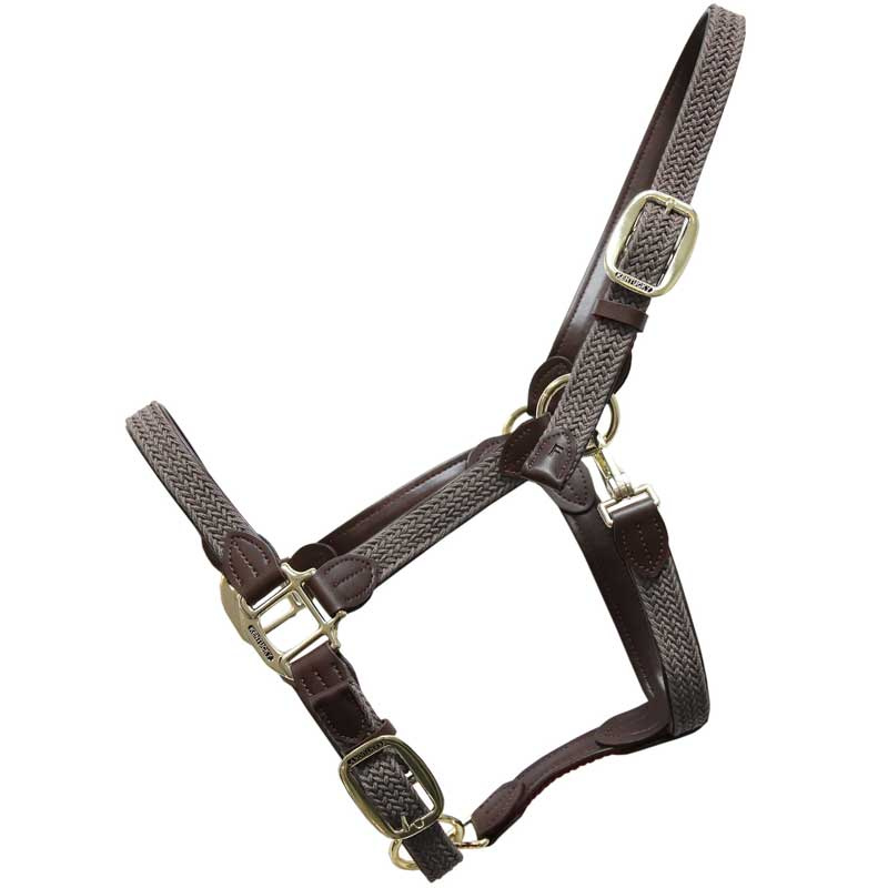 Geflochtenes Nylonhalfter Grau
