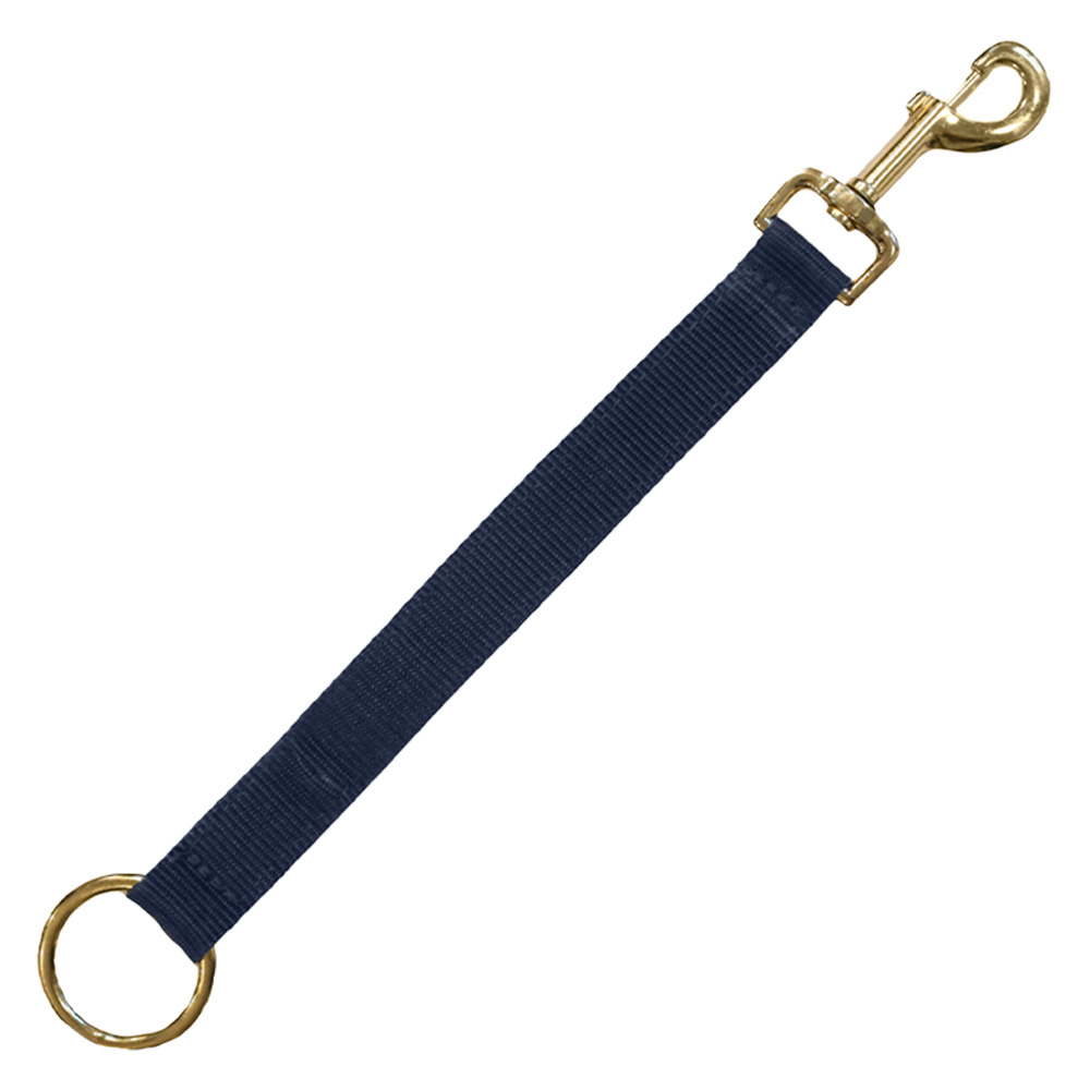 Multiband Nylonhalter Haken & Ring Schwarz