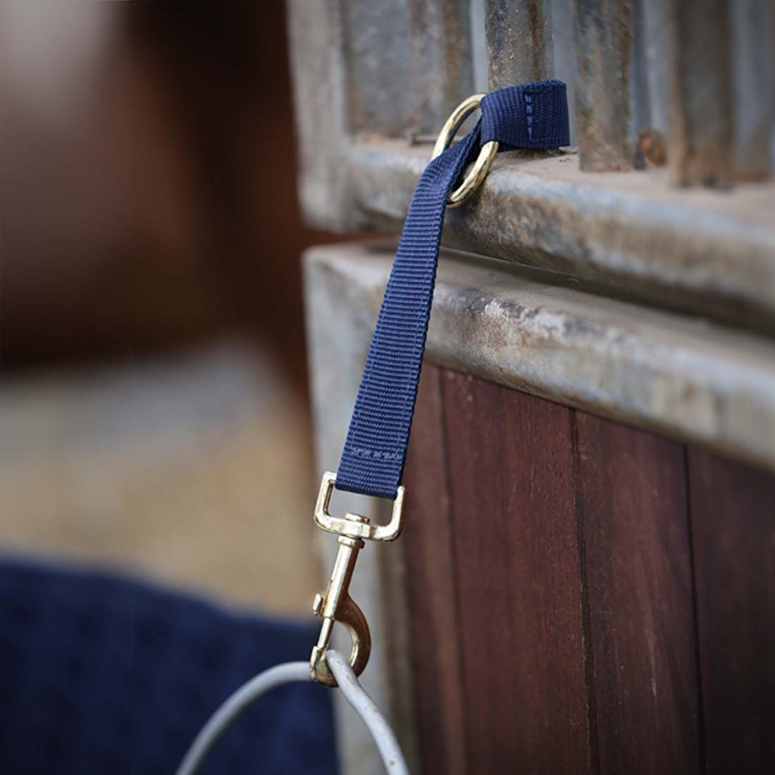 Multiband Nylonhalter Haken & Ring Schwarz