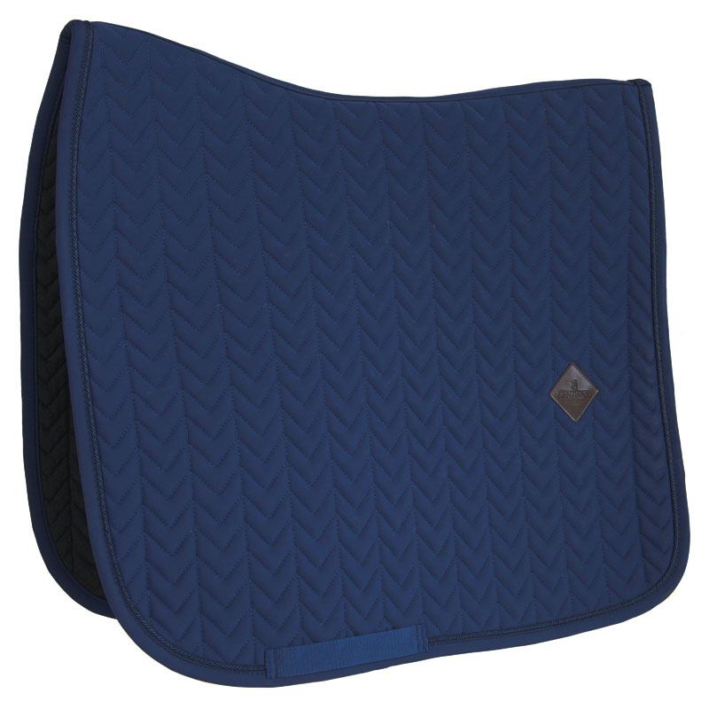 Dressurschabracke Fishbone Marineblau