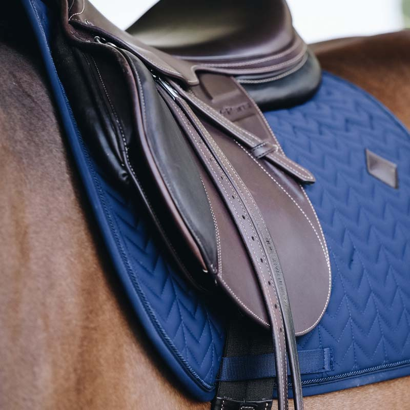 Schabracke Fishbone Marineblau