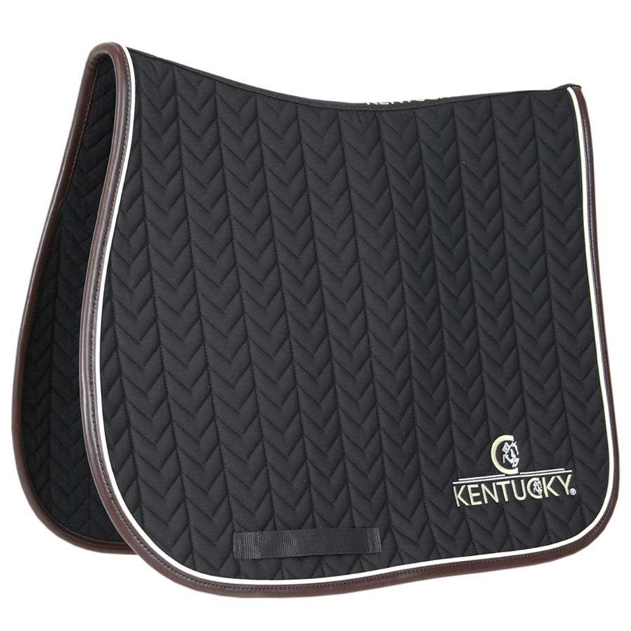 Schabracke Leather Fishbone Schwarz