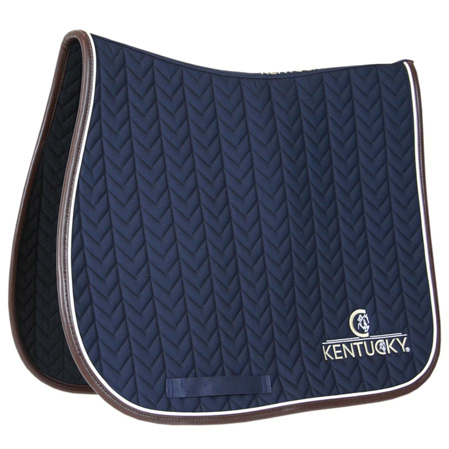 Schabracke Leather Fishbone Marineblau