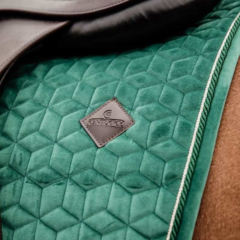 Schabracke Velvet Dunkelgrün Full