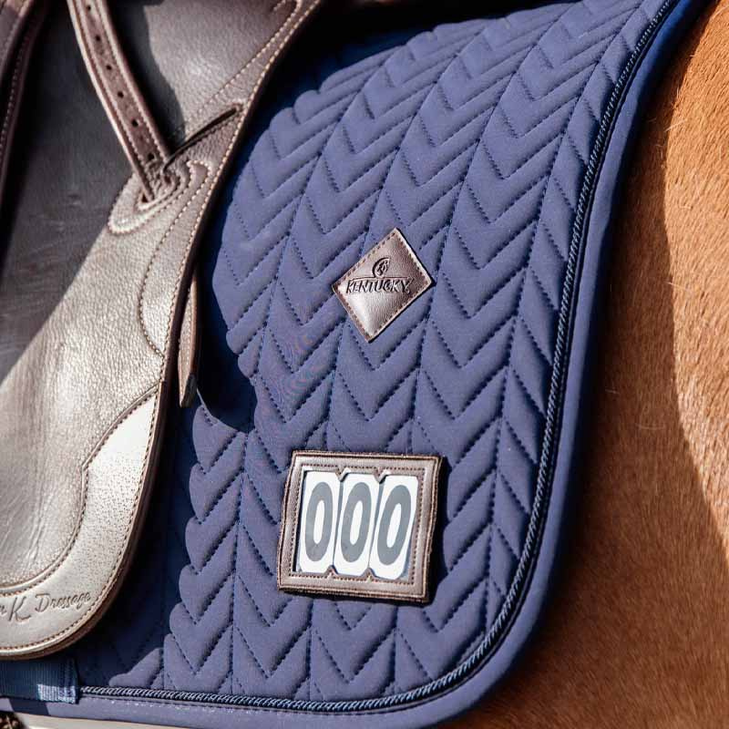 Dressurschabracke Fishbone Competition Marineblau