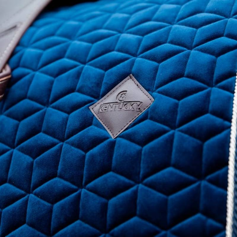 Dressurschabracke Basic Velvet Marineblau