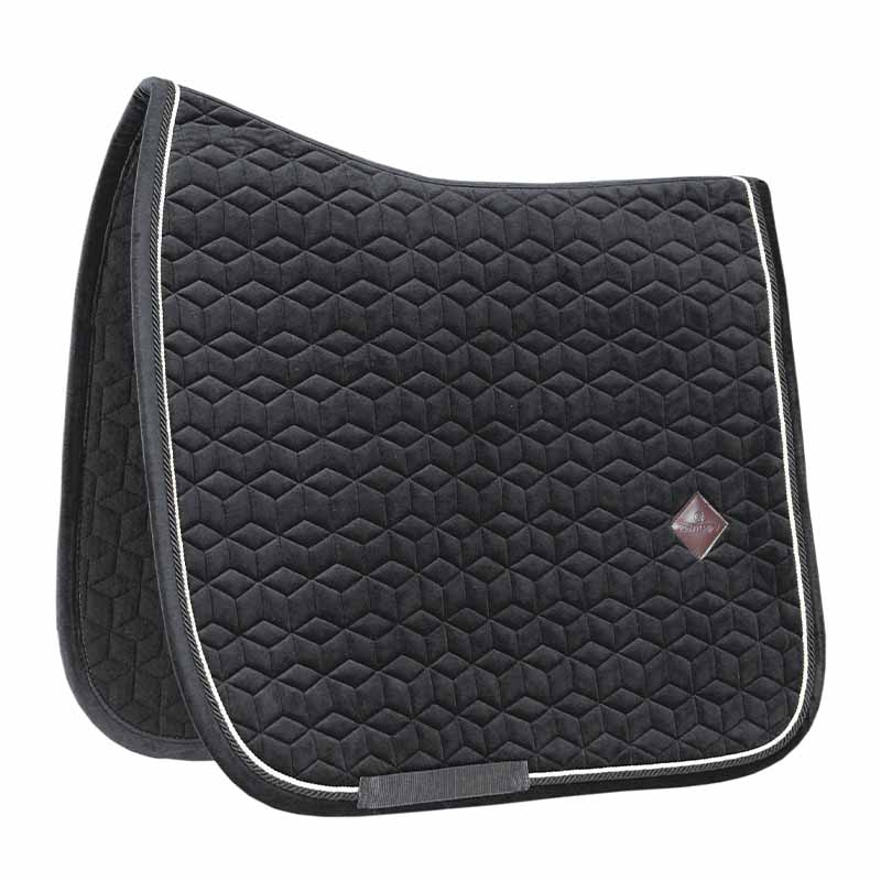 Dressurschabracke Basic Velvet Schwarz