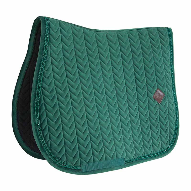 Schabracke Velvet Pearls Grün Full